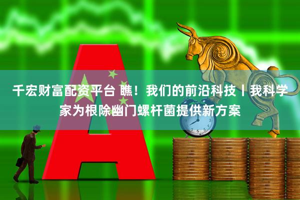 千宏财富配资平台 瞧！我们的前沿科技丨我科学家为根除幽门螺杆菌提供新方案