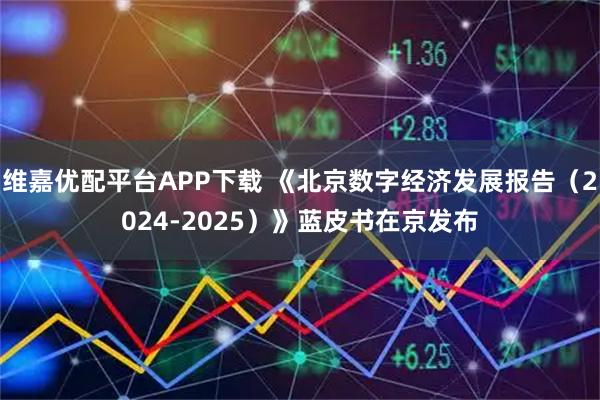 维嘉优配平台APP下载 《北京数字经济发展报告（2024-2025）》蓝皮书在京发布